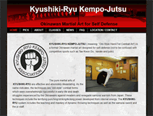 Tablet Screenshot of kyushiki-ryu.com